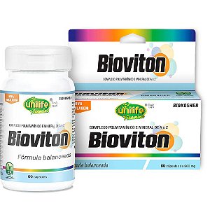Multivitamínico Bioviton de A a Z 560 Mg Unilife 60 Cápsulas