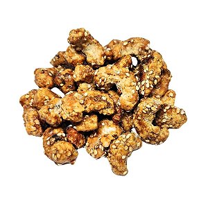 Castanha de Caju Caramelizada Com Gergelim  Pacote 500g