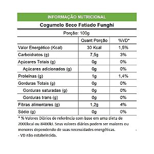 Cogumelo Seco Fatiado Funghi Pacote 200g