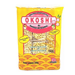 Biscoito Arroz Integral Caramelizado Okoshi 200G
