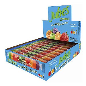 Goma Jubes Fruit Snacks Sem Glúten Dori 48g Caixa Com 20 Unidades