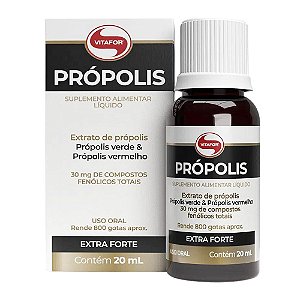 Própolis Verde & Vermelho Gotas Vitafor 20ml