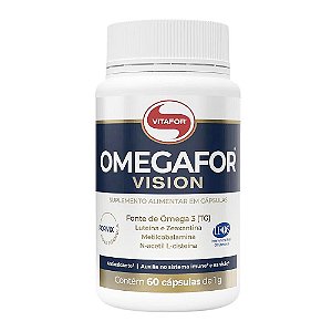 Omegafor Vision Ômega 3 Luteína Zeaxantina 1g Vitafor 60 Cápsulas