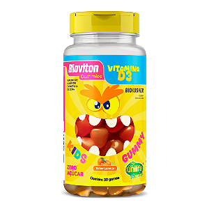 Bioviton Gummy Kids Vitamina D3 Sabor Laranja Unilife 30 Gomas