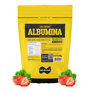 Albumina Morango Naturovos 420g