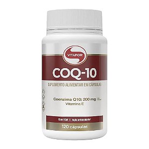 Coenzima Q10 e Vitamina E 200mg Vitafor 120 Cápsulas