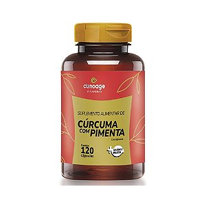 Cúrcuma Com Pimenta Clinoage 120 Cápsulas