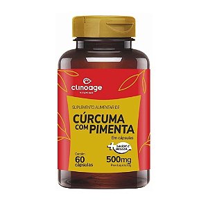 Cúrcuma Com Pimenta Clinoage 60 Cápsulas