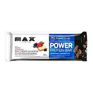 Power Protein Bar Frutas Vermelhas Max Titanium 90g Unidade