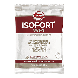Isofort Whey Isolado Sabor Baunilha Vitafor Sachê 30g
