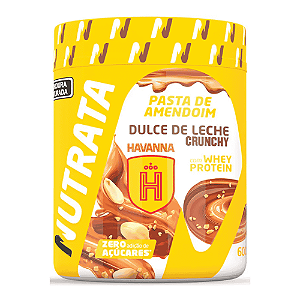 Pasta de Amendoim Proteica Doce De Leite Havanna Crunch Nutrata 600g