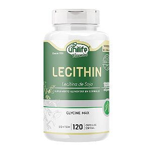 Lecithin - Lecitina De Soja 900mg Unilife 120 Cápsulas