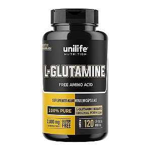Glutamina L-glutamine 1000mg Unilife 120 Caps