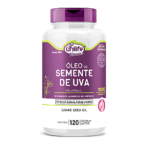Óleo de Semente de Uva 1000Mg Unilife 120 Cápsulas