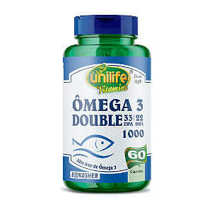 Ômega 3 Double 1000Mg Unilife 60 Cápsulas