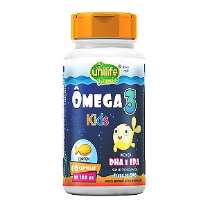 Ômega 3 Kids 500Mg Unilife 60 Cápsulas
