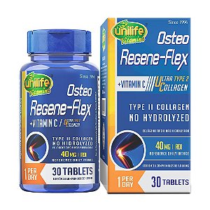 Osteo Regene-Flex Colágeno UC Tipo II 1000 mg Unilife 30 Comprimidos