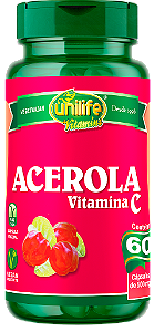 Acerola com Vitamina C 500mg Unilife 60 Cápsulas