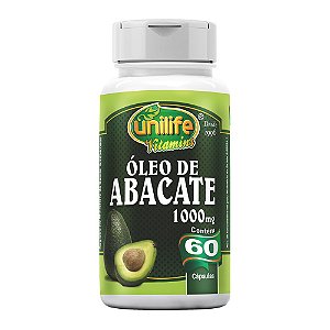 Óleo de Abacate 1000 Mg Unilife 60 Cápsulas