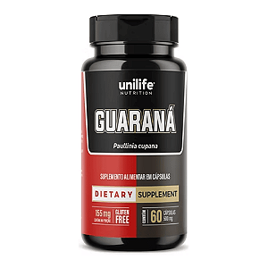 Guaraná 500Mg Unilife 60 Cápsulas
