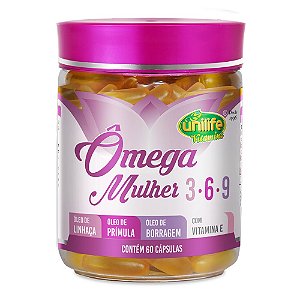 Ômega Mulher 3-6-9 Femme Care 1000Mg Unilife 60 Cápsulas