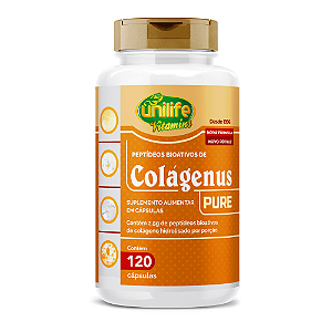 Colágeno Hidrolisado Colágenus Pure 450 Mg Unilife 120 Cápsulas