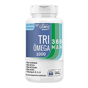 Tri ÔMega 3.6.9 Com Vitaminas 1000 Mg Unilife 60 Cápsulas