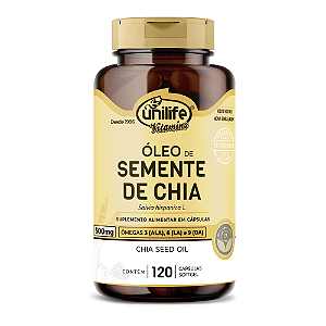 ÓLeo De Chia 700 Mg Unilife 120 Cápsulas