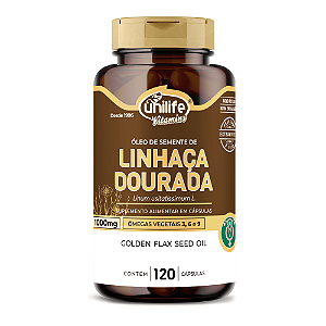 Óleo de Linhaça Dourada 1000Mg Unilife 120 Cápsulas