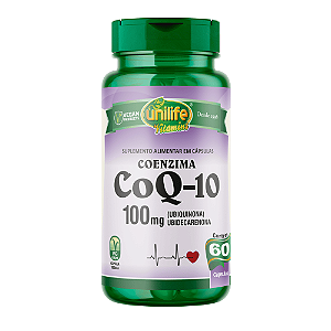 Coenzima Coq-10 Ubiquinona 100Mg Unilife 60 Cápsulas