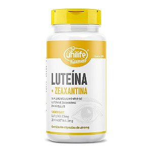 Luteína e Zeaxantina 400mg Unilife 60 Cápsulas