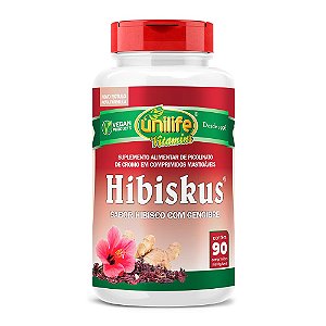 Hibiskus Com Gengibre Unilife 90 Comprimidos