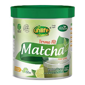 Matcha Termo Fit-Pó Instantâneo Limão Unilife 220g
