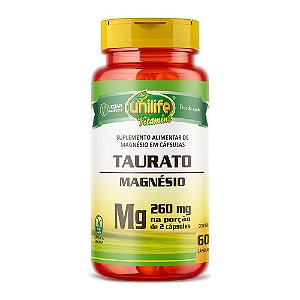 Magnésio Taurato 260Mg Unilife 60 Cápsulas