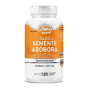 Óleo de Semente de Abóbora 1000Mg Unilife 120 Cápsulas