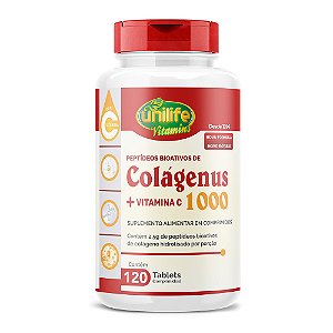 Colágenus Hidrolisado Com Vitamina C Unilife 120 Cápsulas