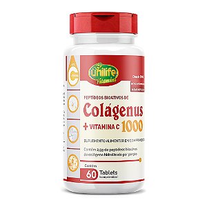 Colágenus Hidrolisado Com Vitamina C Unilife 60 Cápsulas