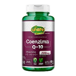 Coenzima Q10 200mg Unilife 30 Cápsulas