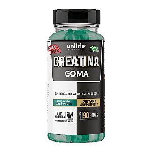 Creatina Goma Maçã Verde Unilife 90 Gomas