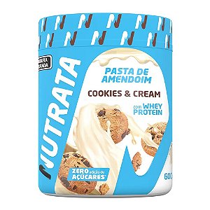 Pasta de Amendoim Cookies Cream Nutrata 600g
