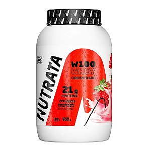 W100 Whey Strawberry Milkshake Nutrata 900g