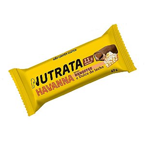 Barra Whey Grego Banoffee e Dulce de Leche Havanna Nutrata 40g