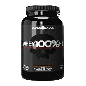 Whey 100% HD Vitaminas De Frutas Black Skull 900g