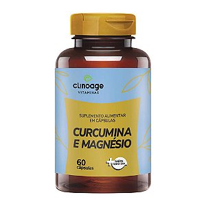 Curcumina e Magnésio Clinoage 60 Cápsulas