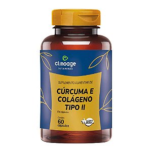 Cúrcuma e Colágeno Tipo II Clinoage 60 Cápsulas