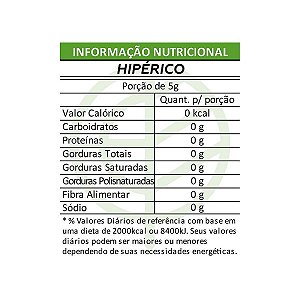 Chá de Hipérico Pacote 1Kg