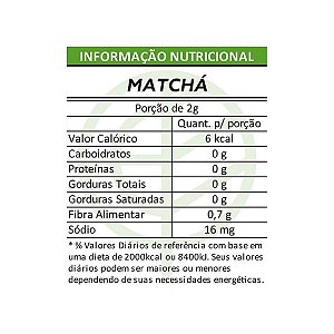 Matcha Importado Pacote 100g