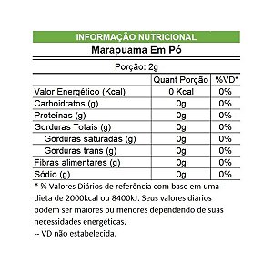 Marapuama em Pó Pacote 500g