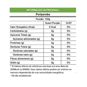Chá de Pariparoba Pacote 1Kg