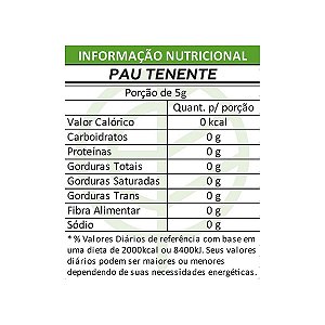 Pau Tenente Lenho Pacote 200g